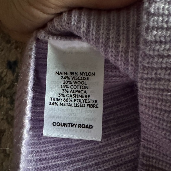Country Road Lavender Knit Top - Picture 3 of 5